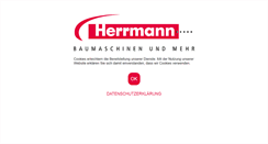 Desktop Screenshot of herrmann-baumaschinen.de